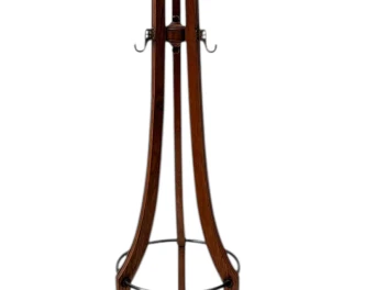 Arts & Crafts Coat Stand or Porte Manteau with Rotating Top, 1900s